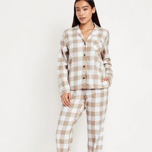 Plaid Button-Up Pajama Top - NWT in Package